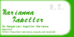 marianna kapeller business card